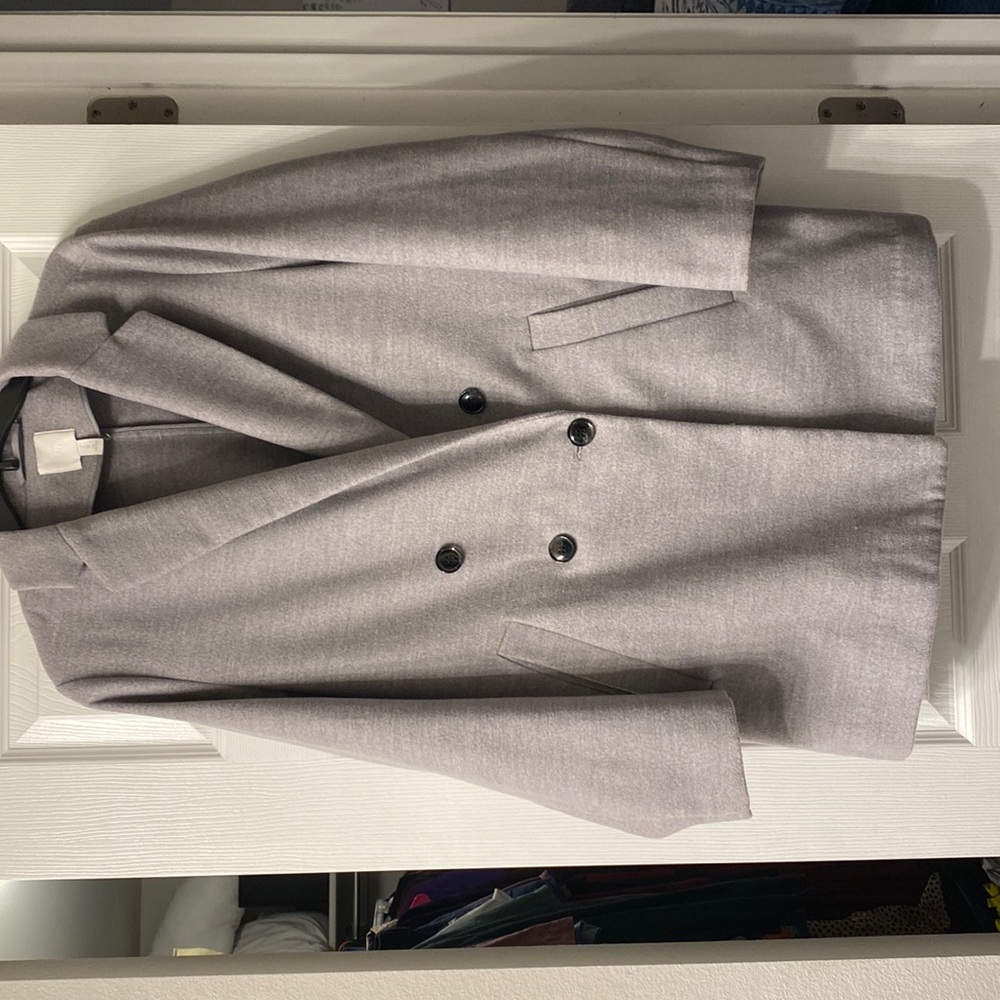 Grey pea coat